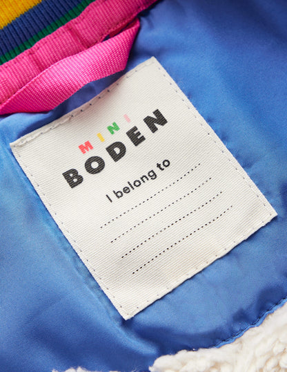 Fun Borg Lined Bomber-Peacock Plume Blue Heartburst-4