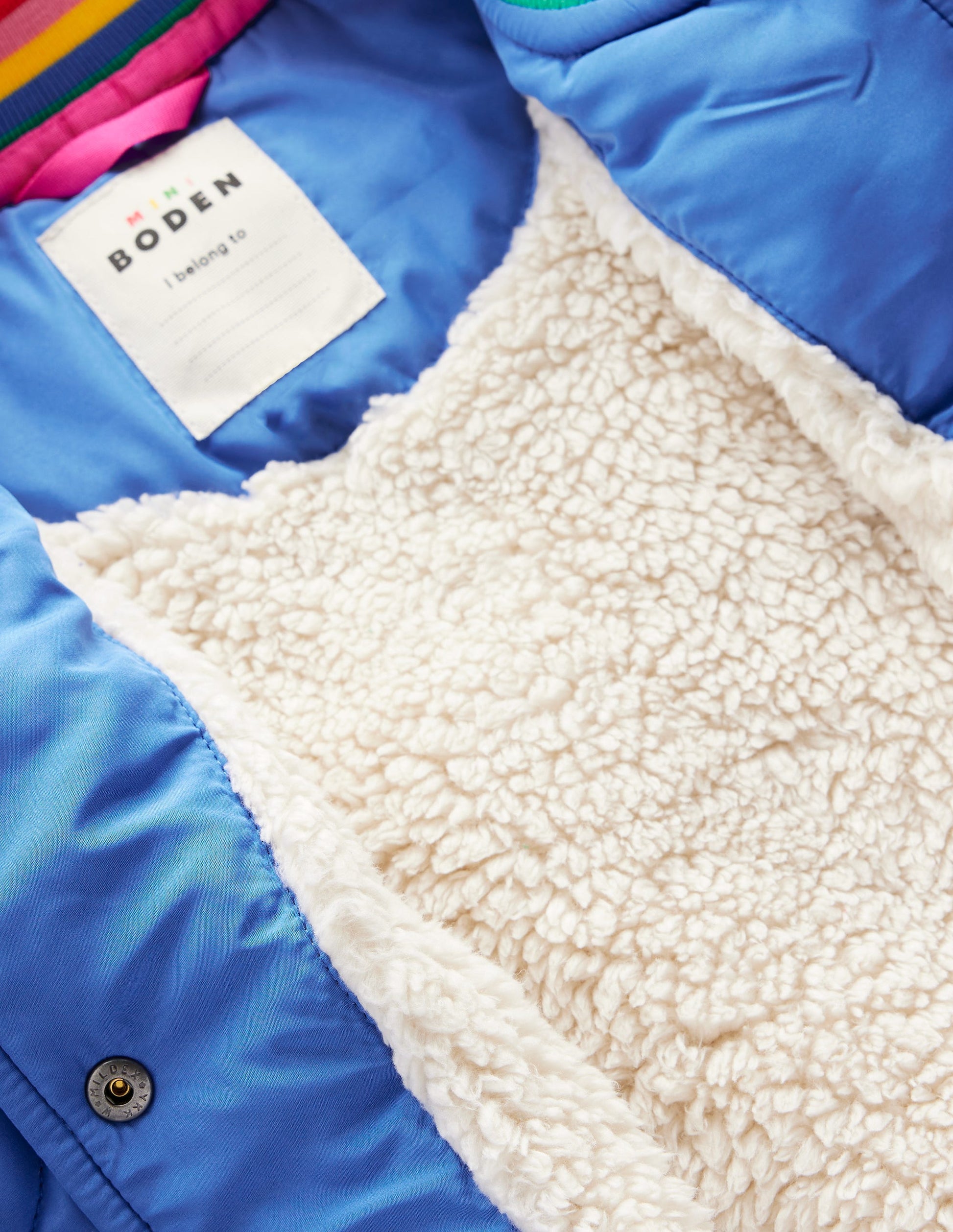 Fun Borg Lined Bomber-Peacock Plume Blue Heartburst-5