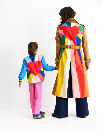 Fun Borg Lined Bomber-Peacock Plume Blue Heartburst-8