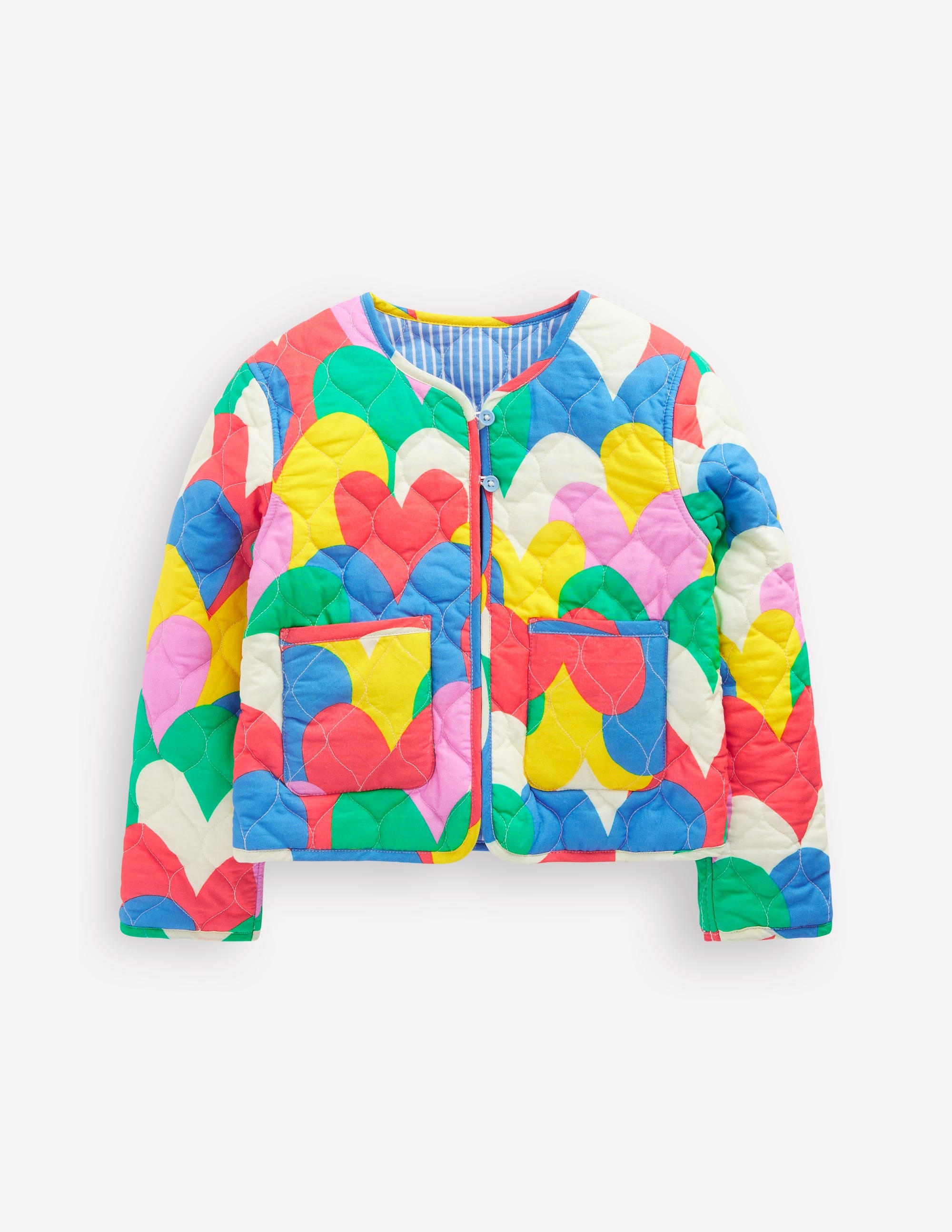 Aurore Reversible Jacket-Multi Hearts Camo - Image 1