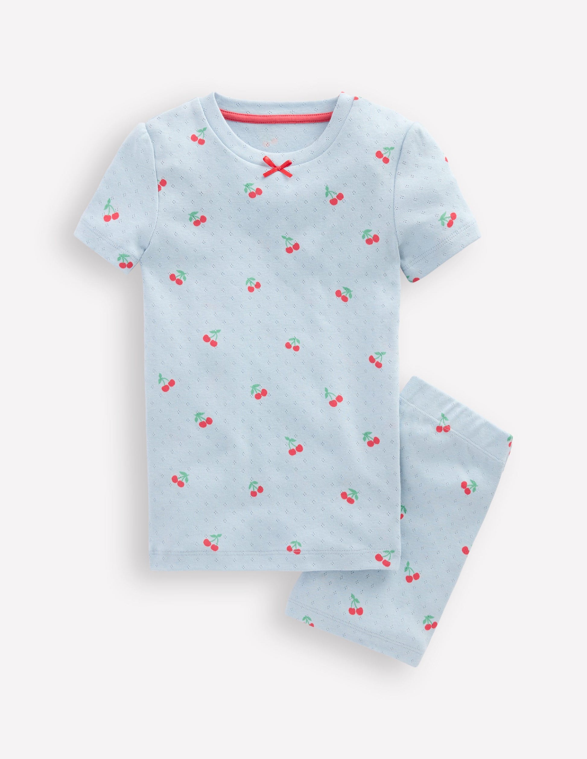 Snug Pointelle Pyjamas-Misty Blue Cherries-1