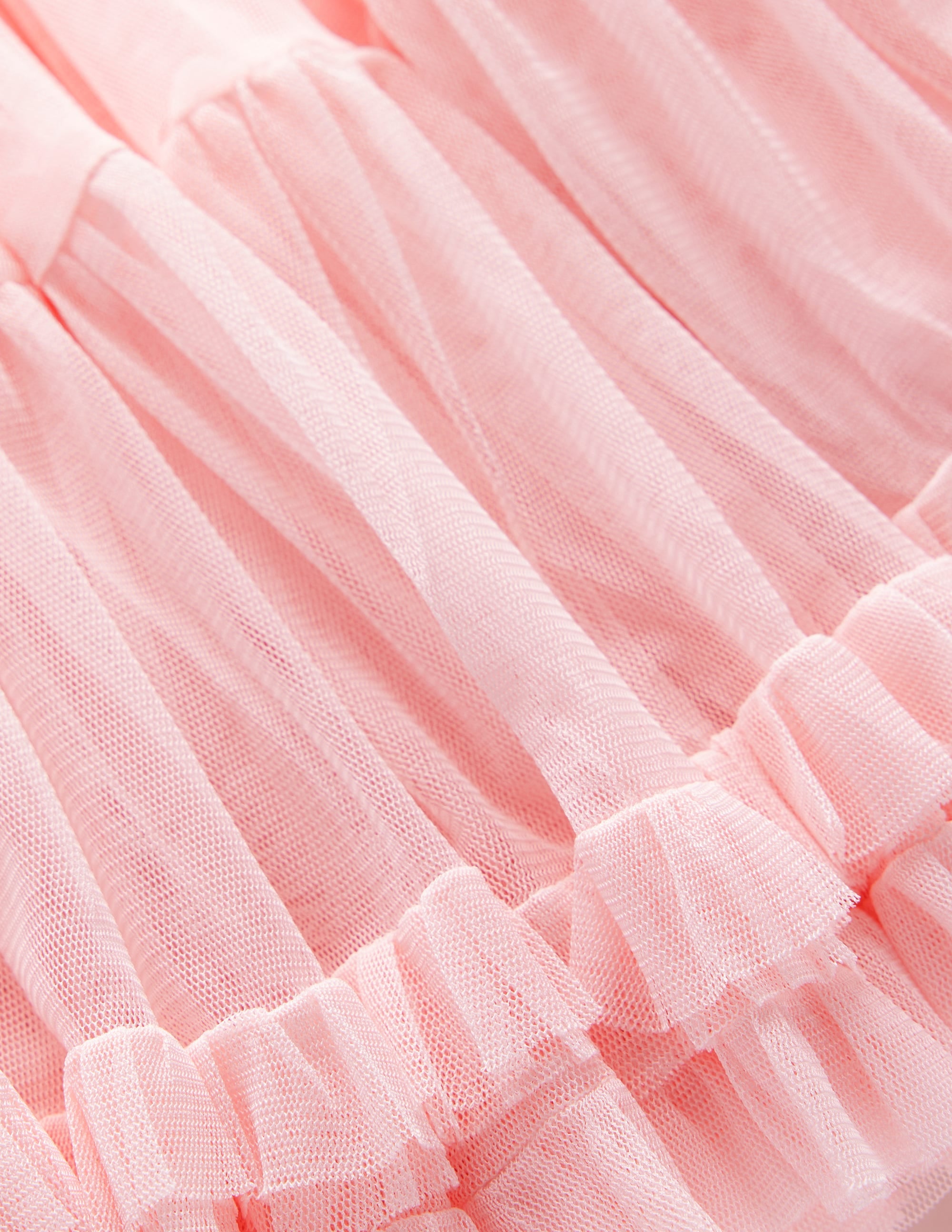 Tulle Ruffle Skirt-Pink - Image 3