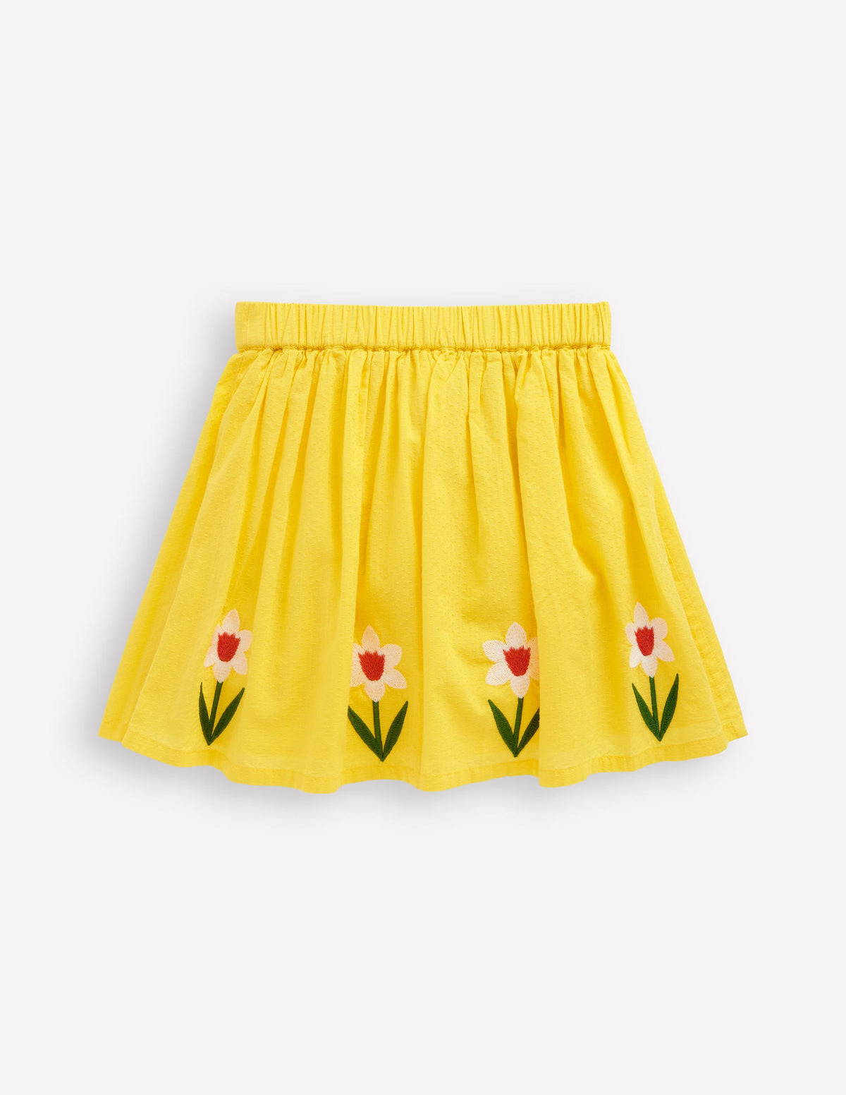 Appliqué Skirt-Tropical Yellow Flowers - Image 2