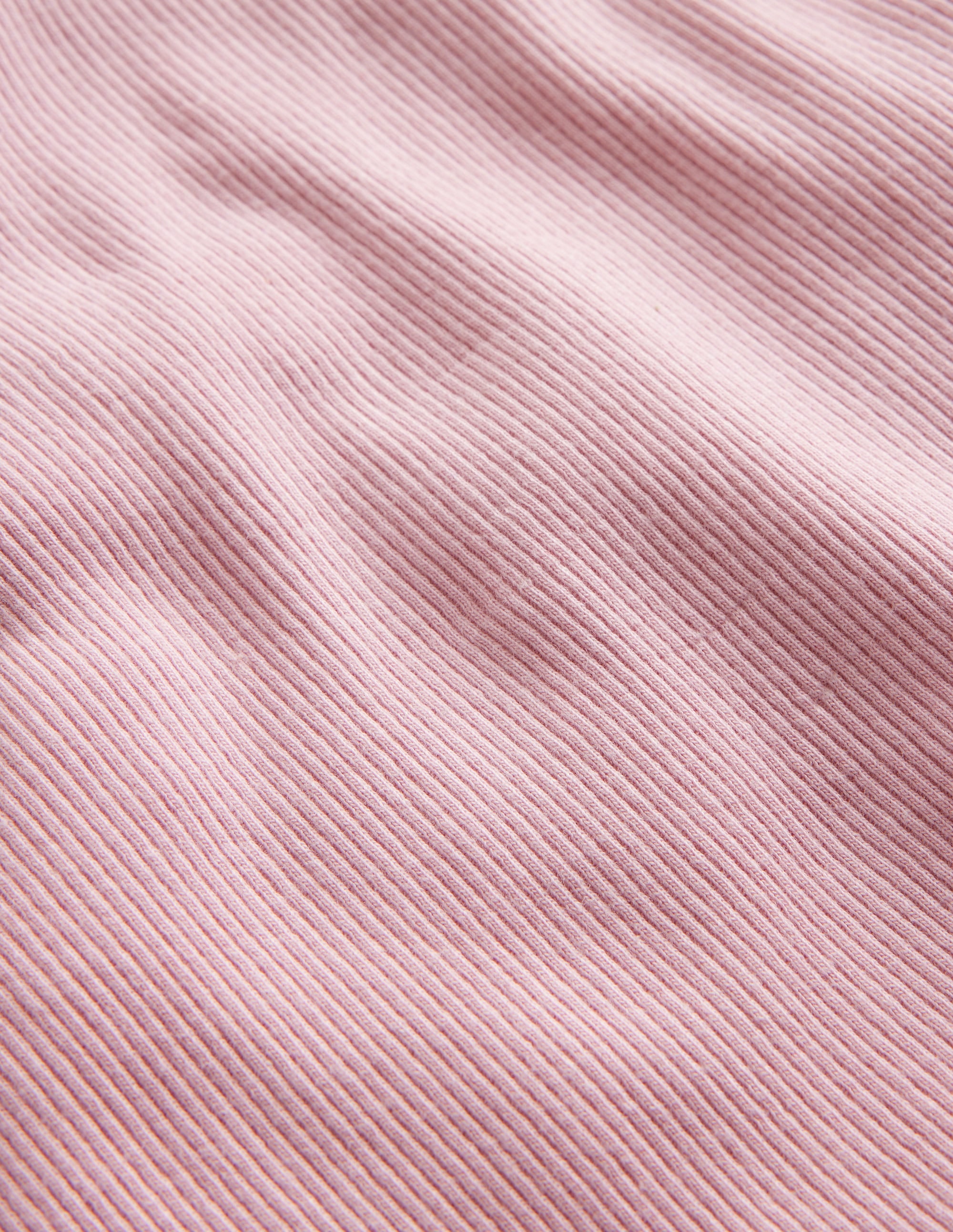 Ribbed Lace Trim Vest-French Pink - Image 3