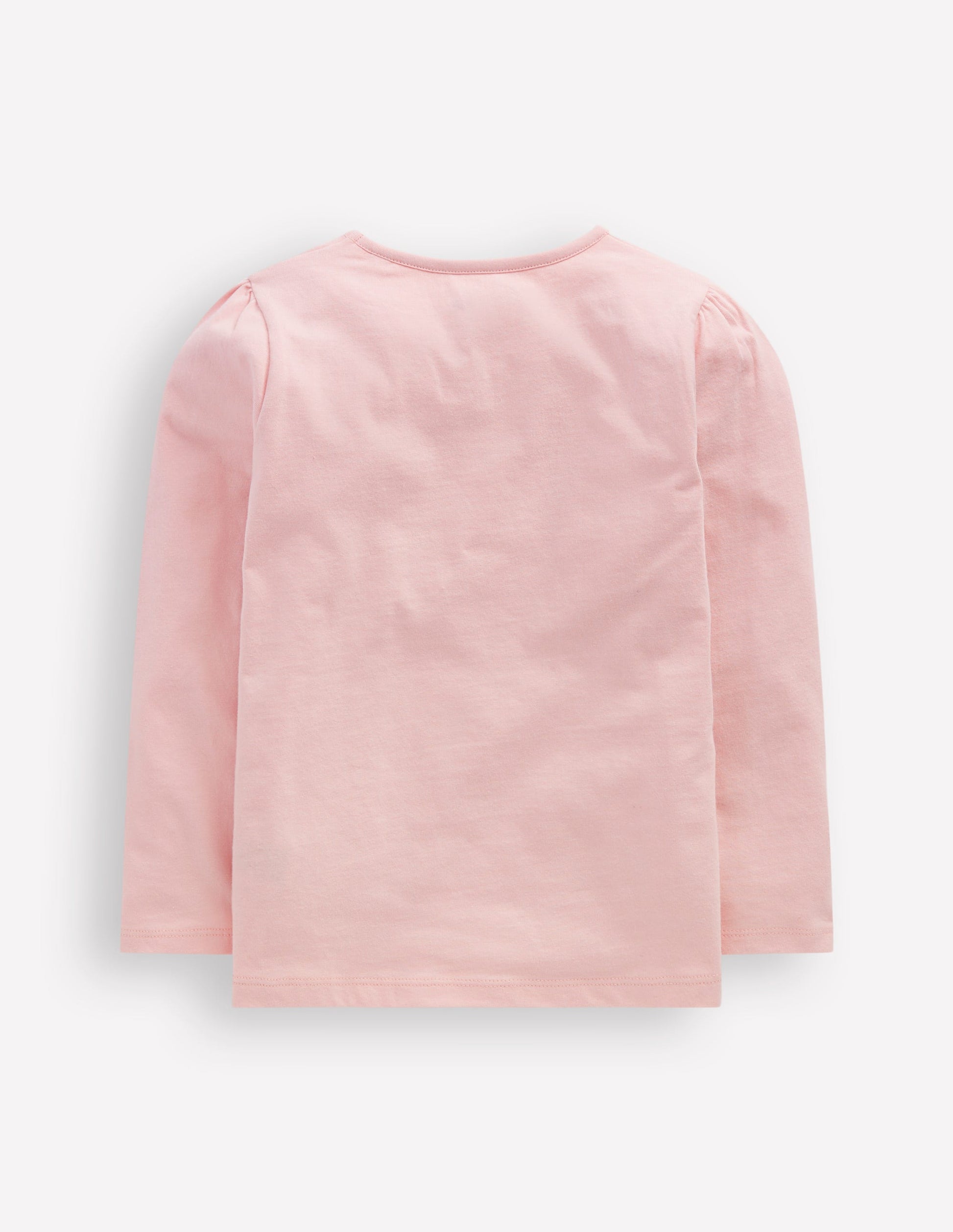 Puff Sleeve Applique T-Shirt-Chalk Pink Guinea Pig-2