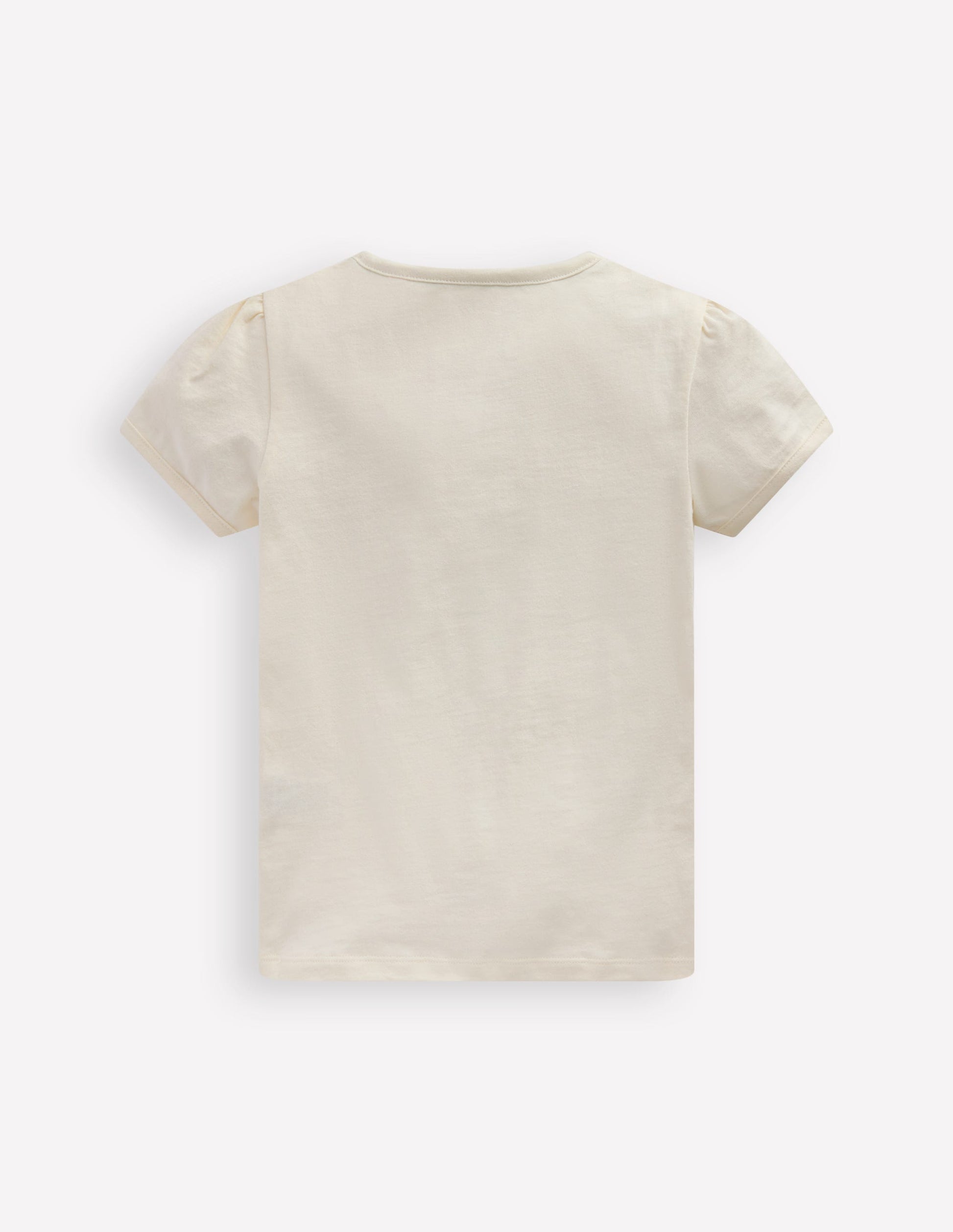 Puff Sleeve Superstitch Top-Ivory Ballerinas-2