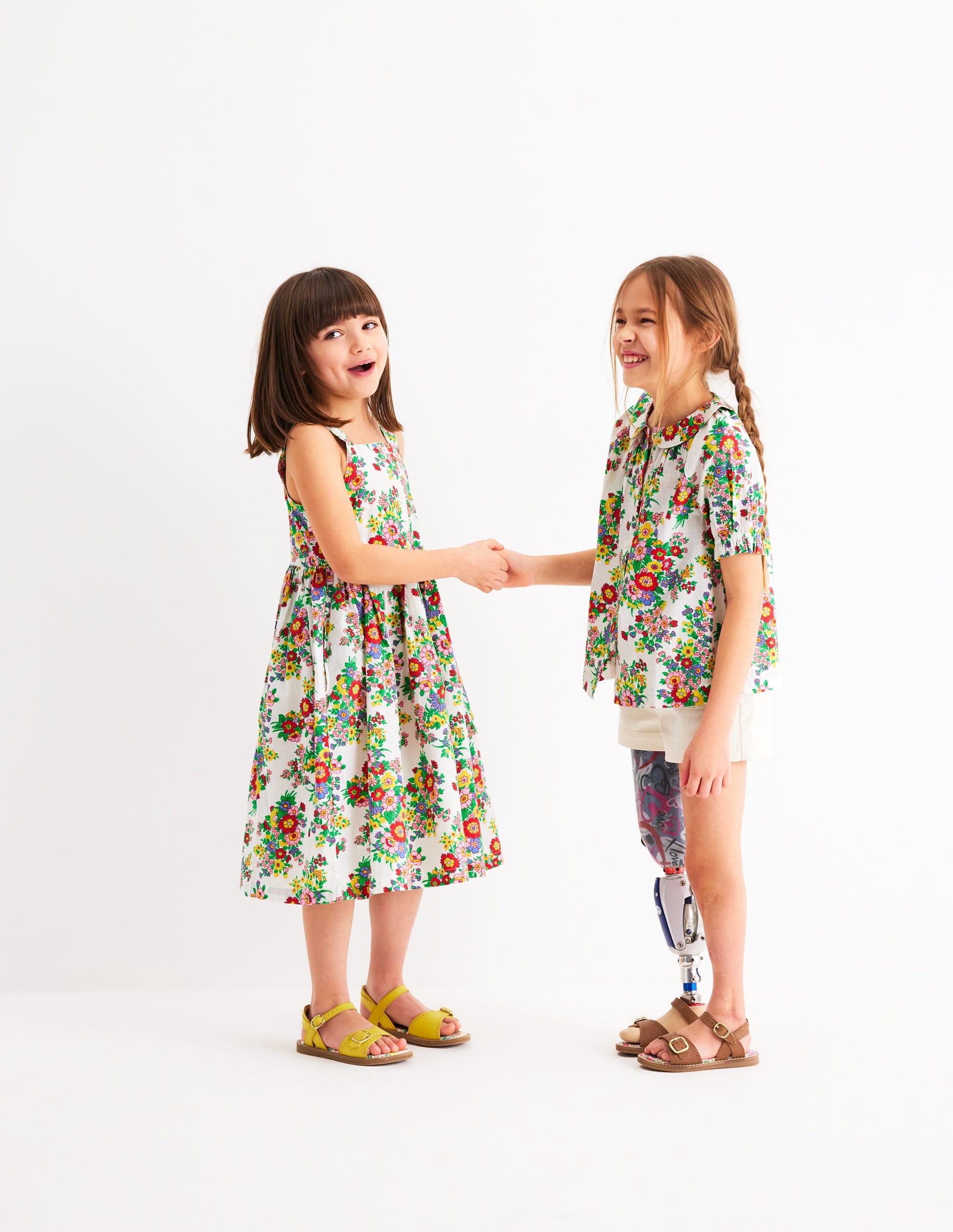 Woven Collared Top-Multi Flower Bunch - Image 4