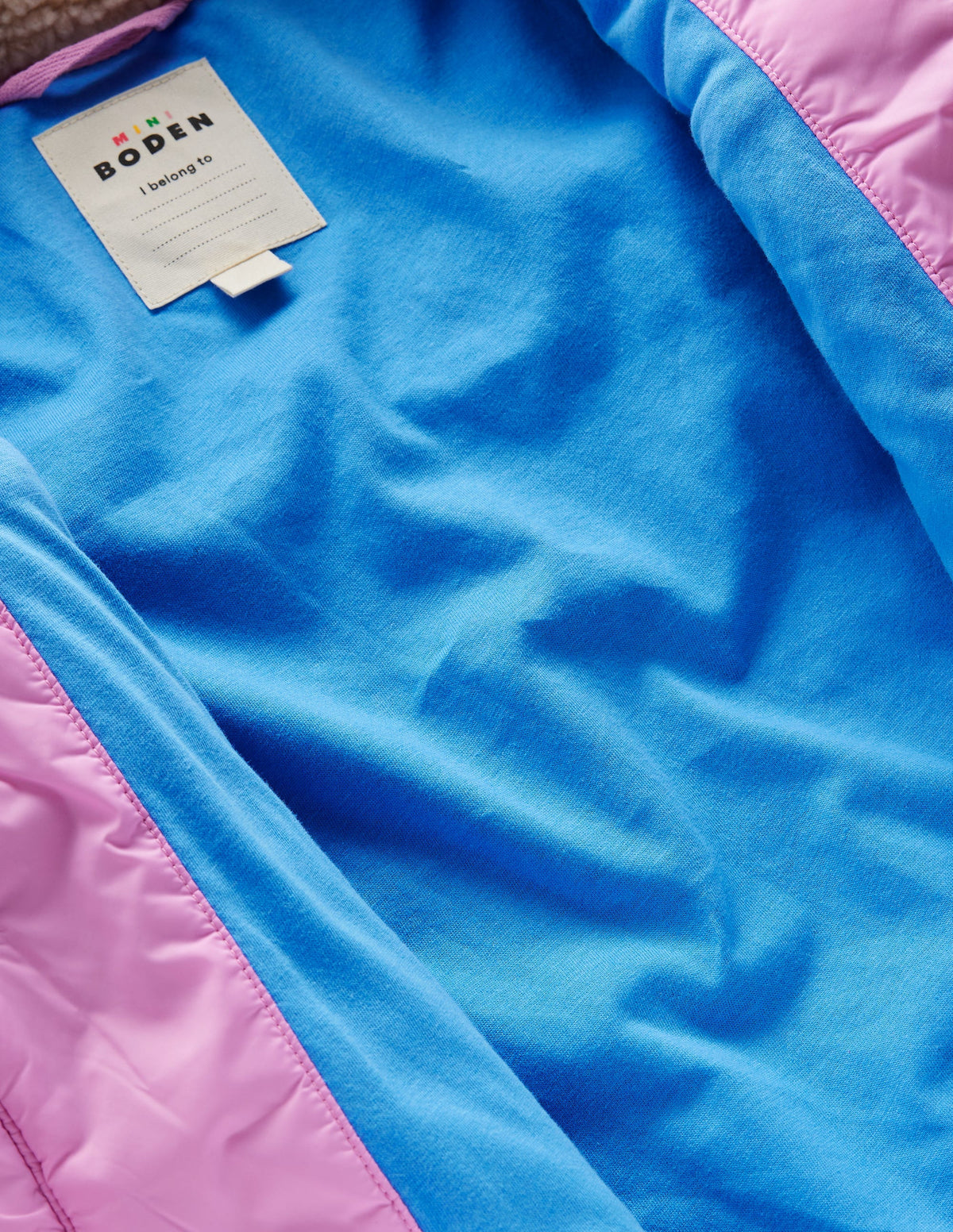 Quilted Borg Mix Jacket-Multi Colourblock - Image 5
