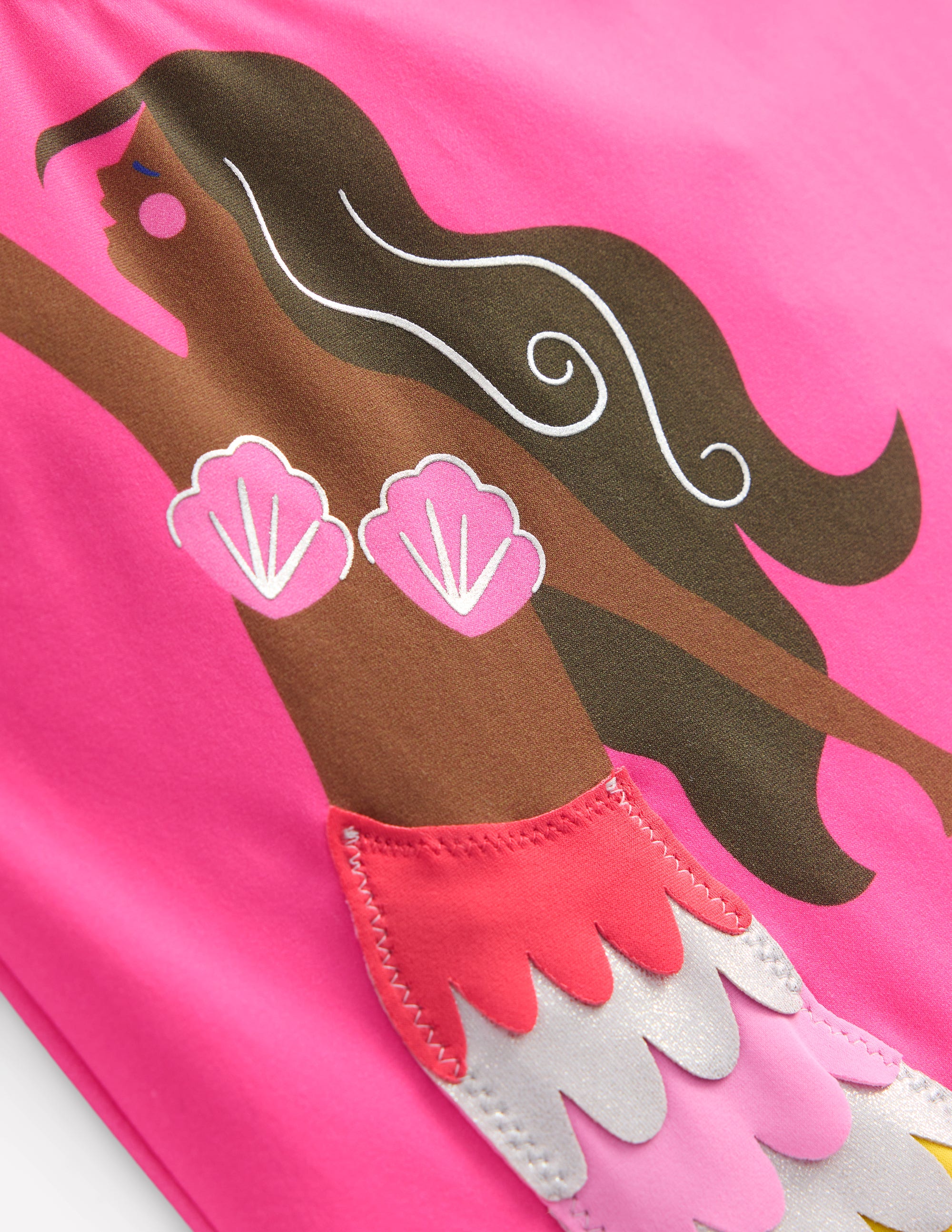 Sunday Appliqué Swimsuit-Pink Mermaid - Image 3