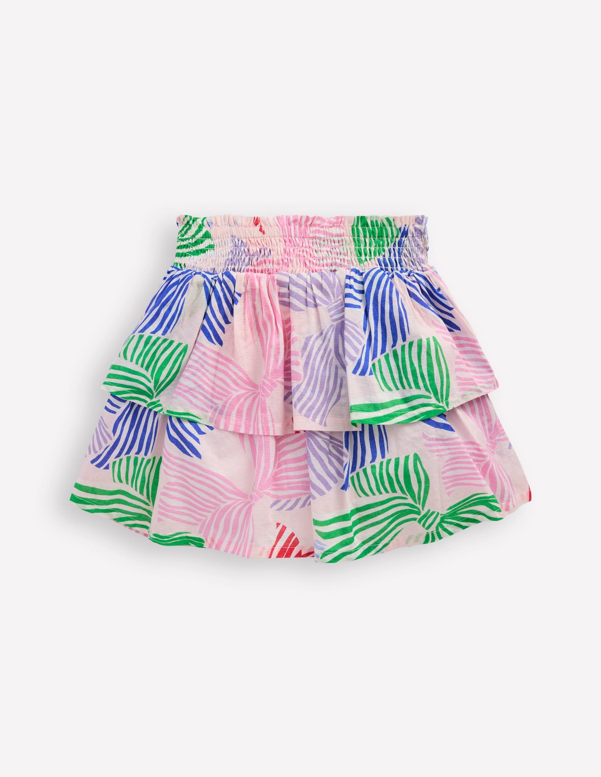 Tiered Woven Skirt-French Pink Bows - Image 2