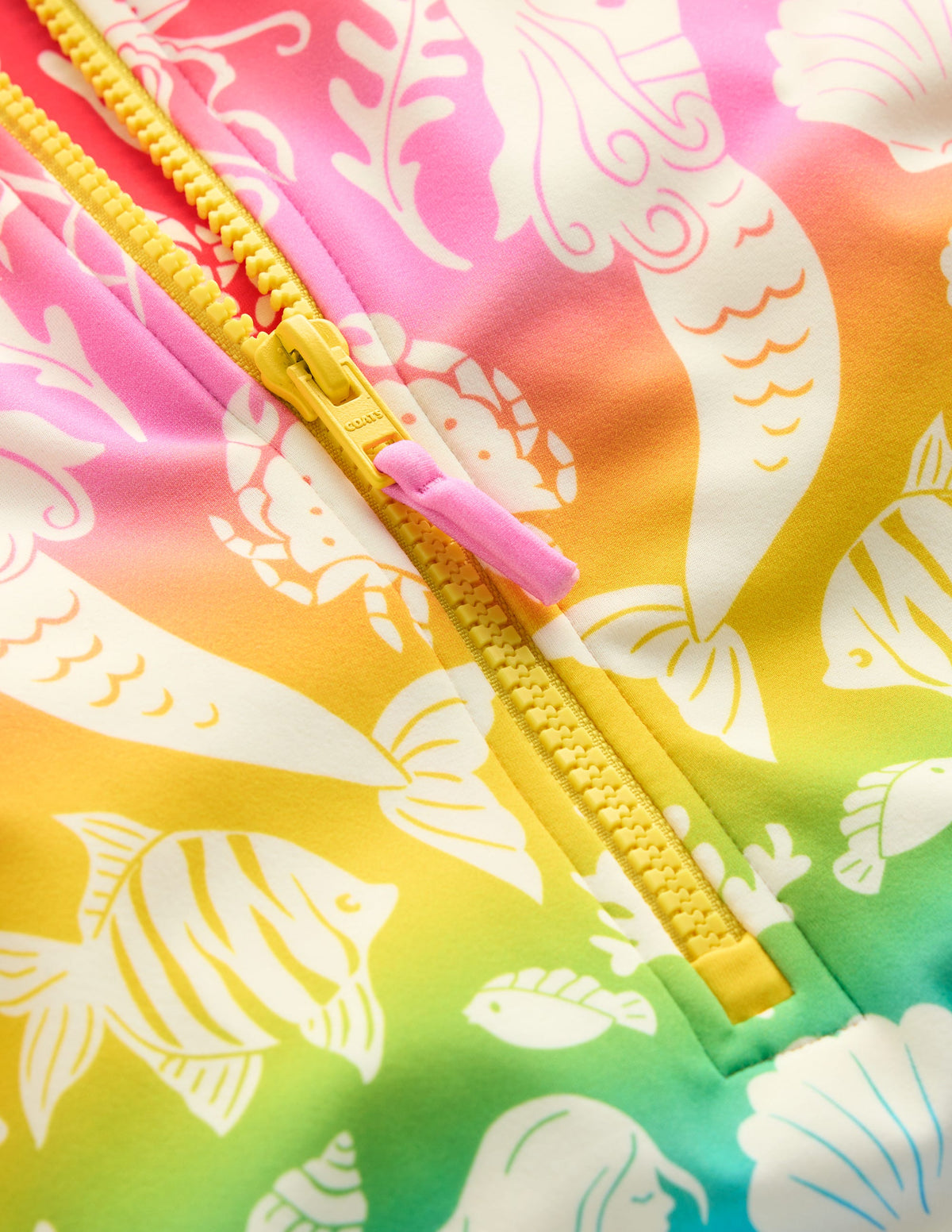 Long-sleeved Swimsuit-Multi Rainbow Floral - Image 3