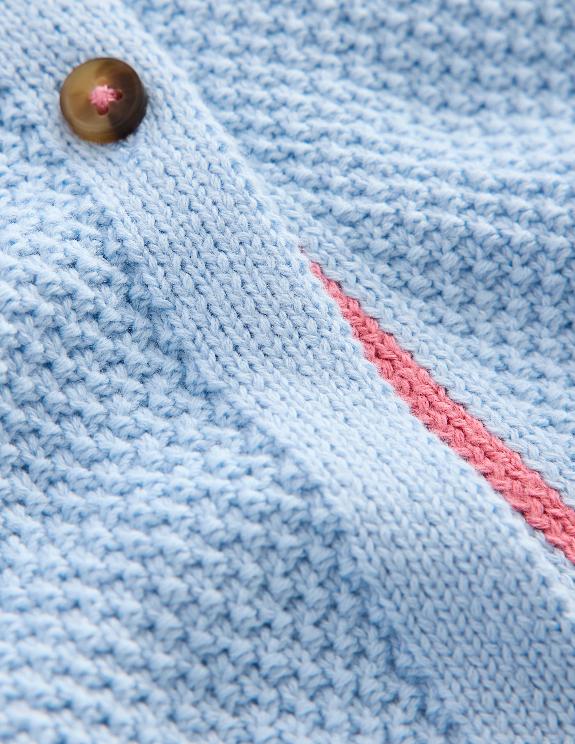 Everyday Cotton Cardigan-Glacier Blue - Image 3