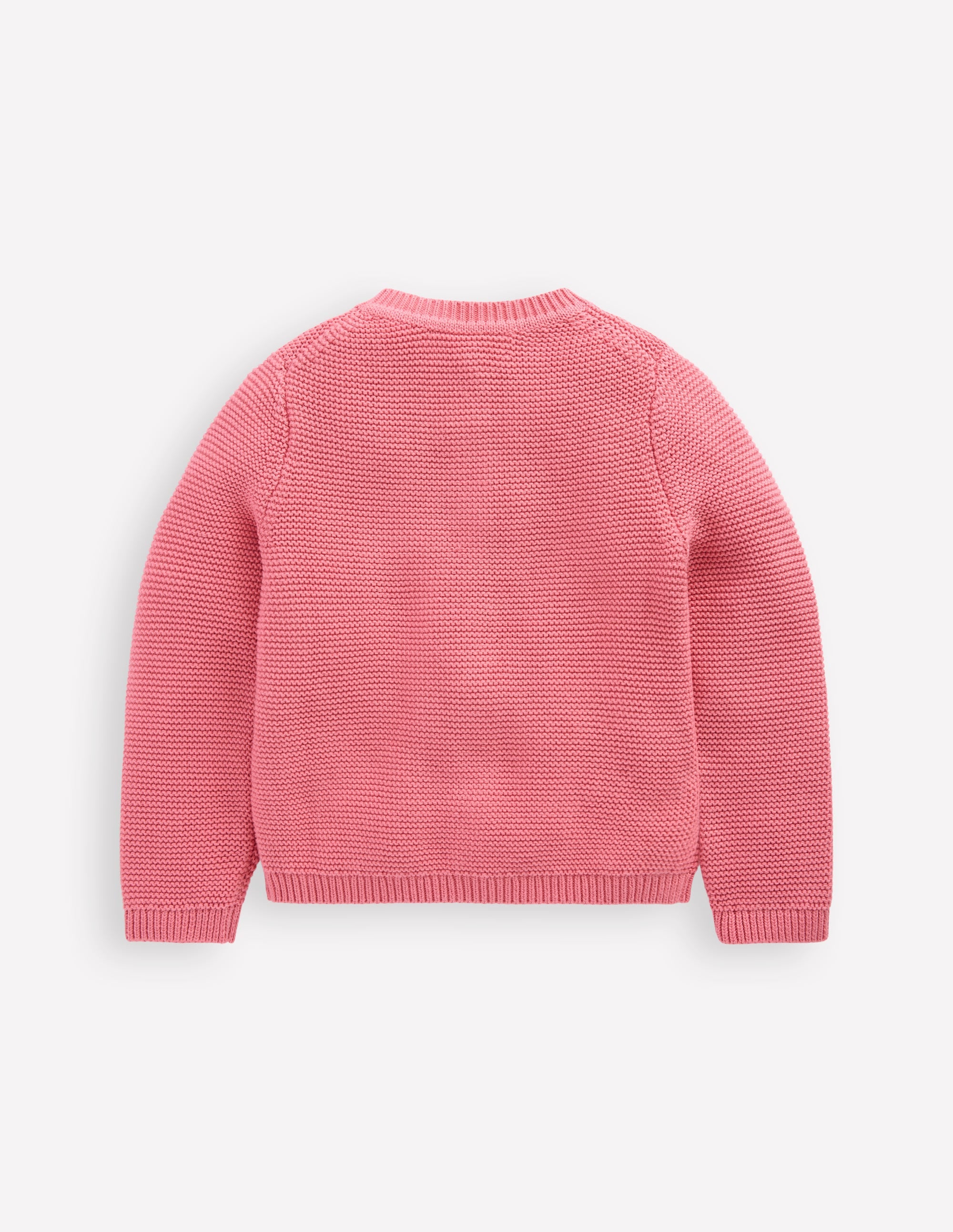 Essential Crew Neck Cardigan-Formica Pink - Image 2