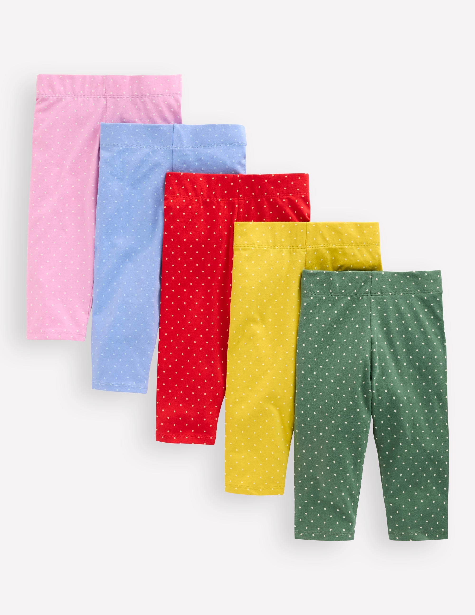 5-Pack Cropped Leggings-Multi Spot - Image 1