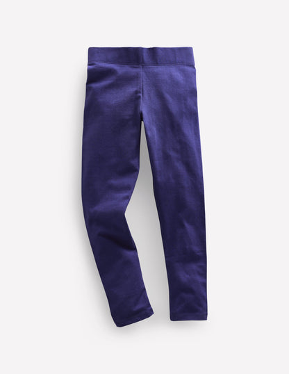 Plain Leggings-Starboard Blue-1