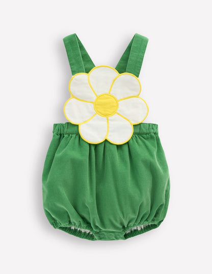 Novelty Bubble Romper-Sapling Green-1