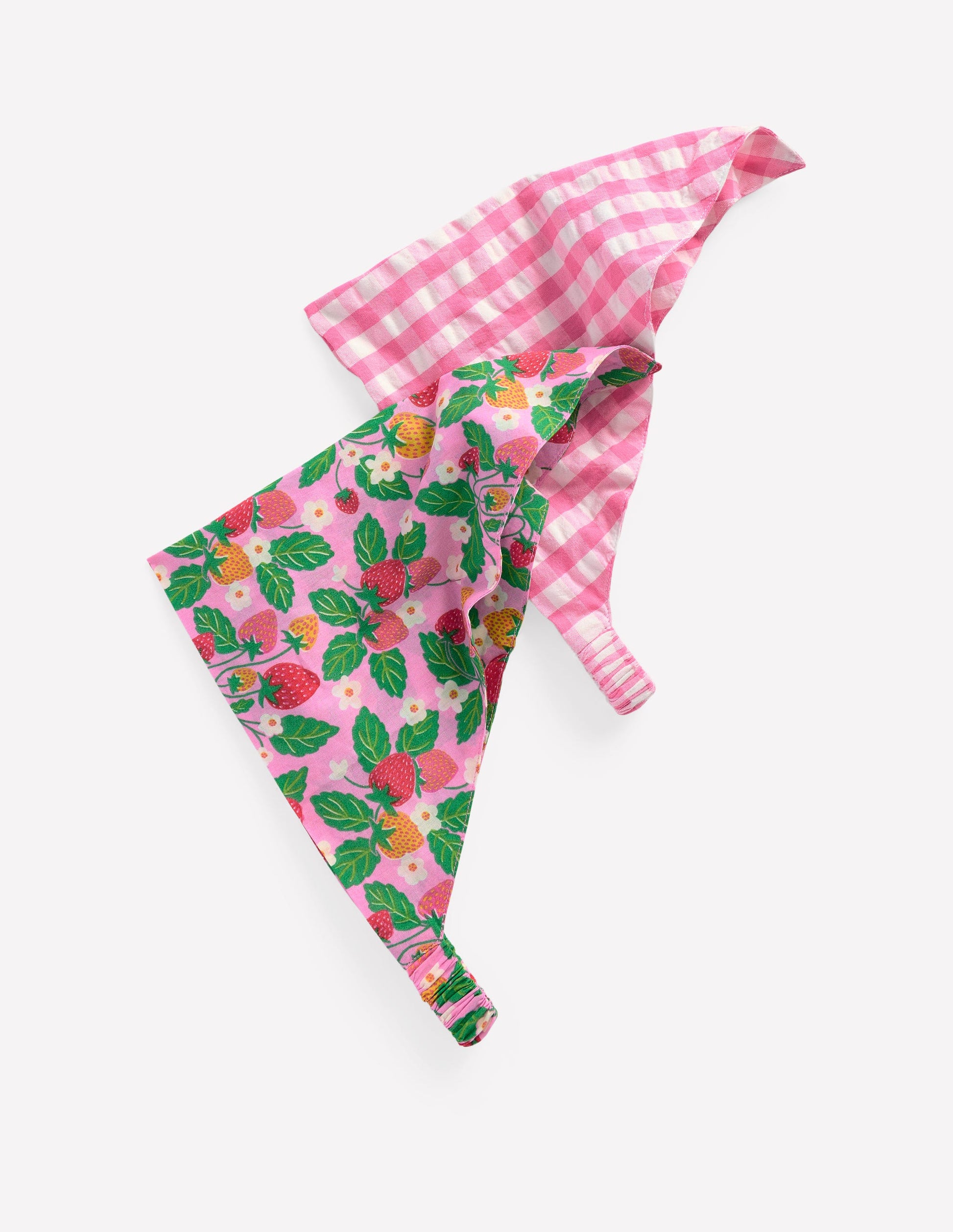 2-Pack Headscarves-Strawberry/Gingham-1