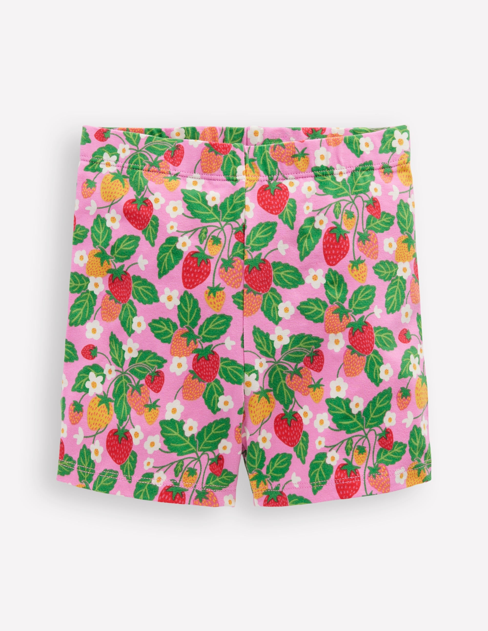 Cartwheel Shorts-Cosmos Pink Strawberry Patch - Image 1