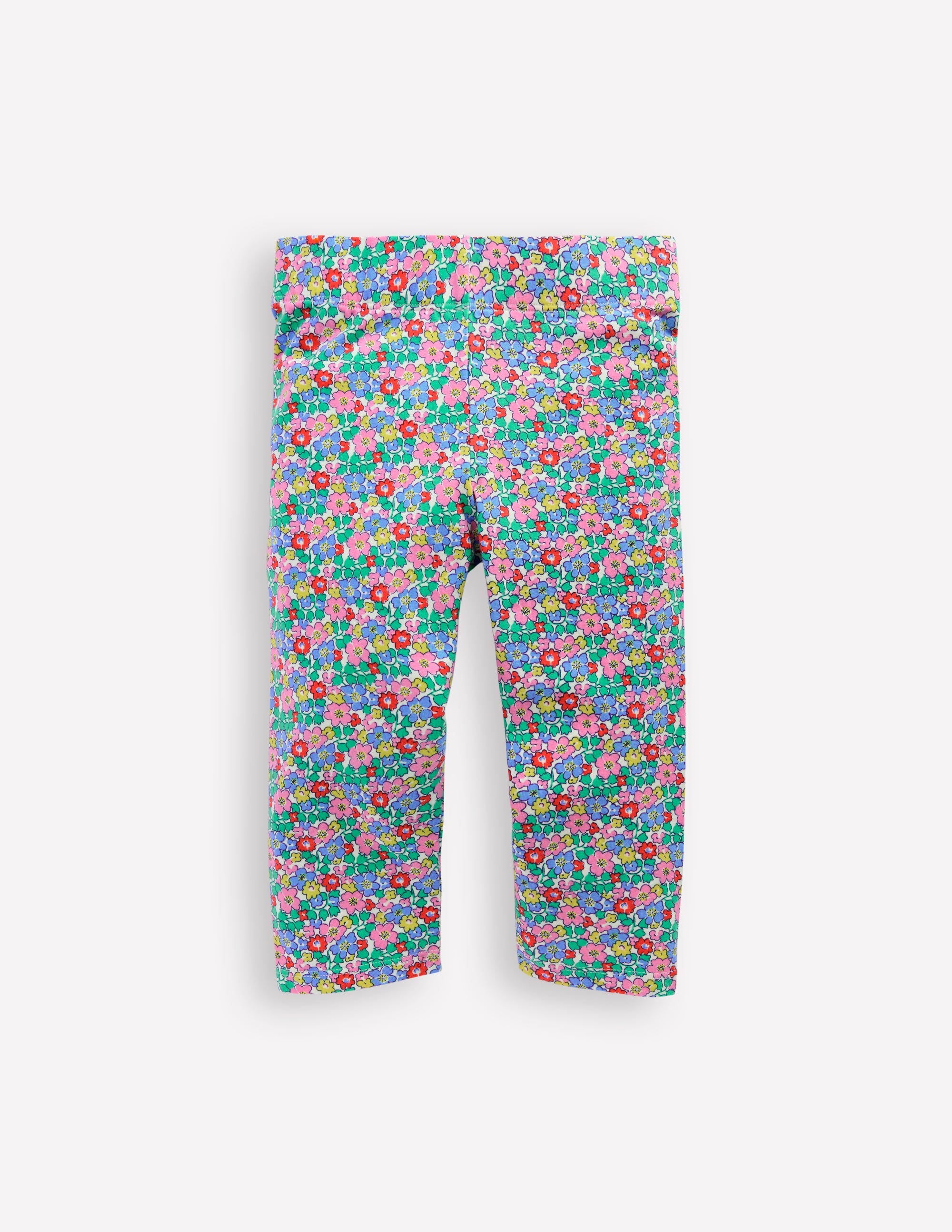 Fun Cropped Leggings-Multi Flowerbed - Image 1