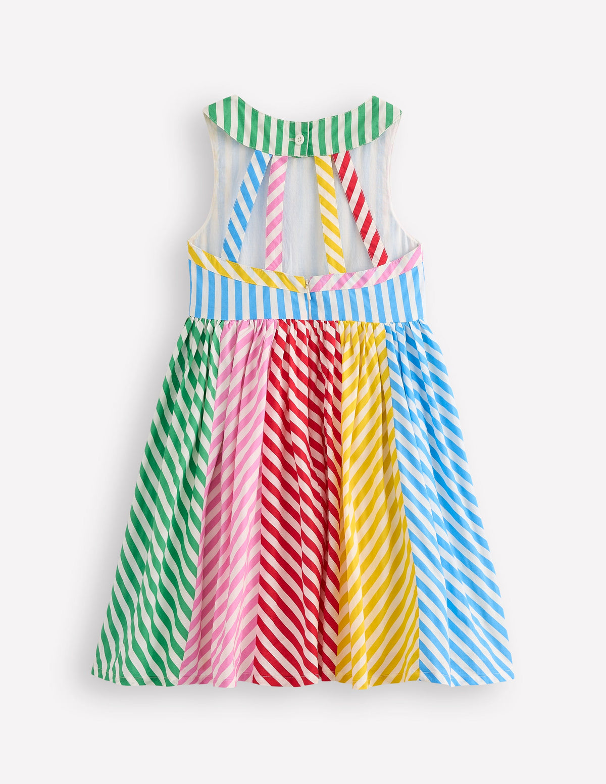 Harlow Back Detail Dress-Hotchpotch Multi Stripe - Image 2