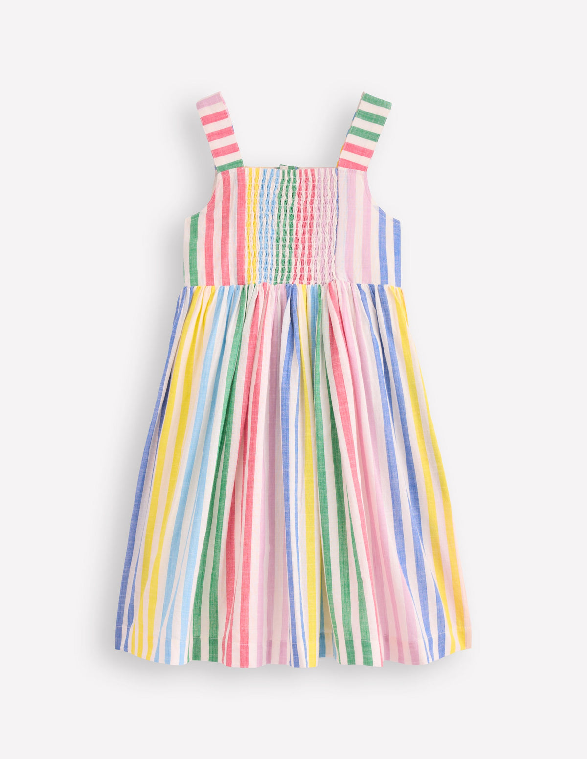 Remy Button Through Dress-Multi Stripe - Image 3
