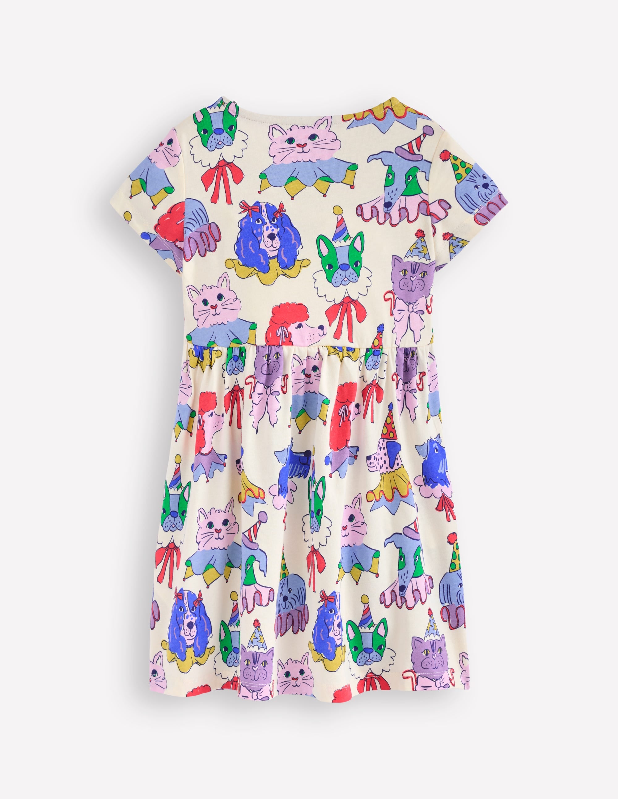 Heart Pocket Fun Jersey Dress-Soft Ivory Parade Pets - Image 2