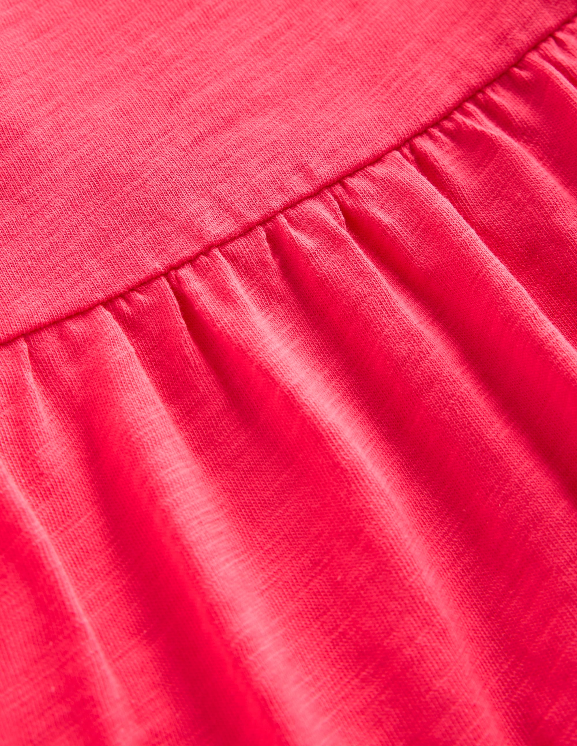 Ali Pom Trim Jersey Dress-Fandango Pink - Image 4
