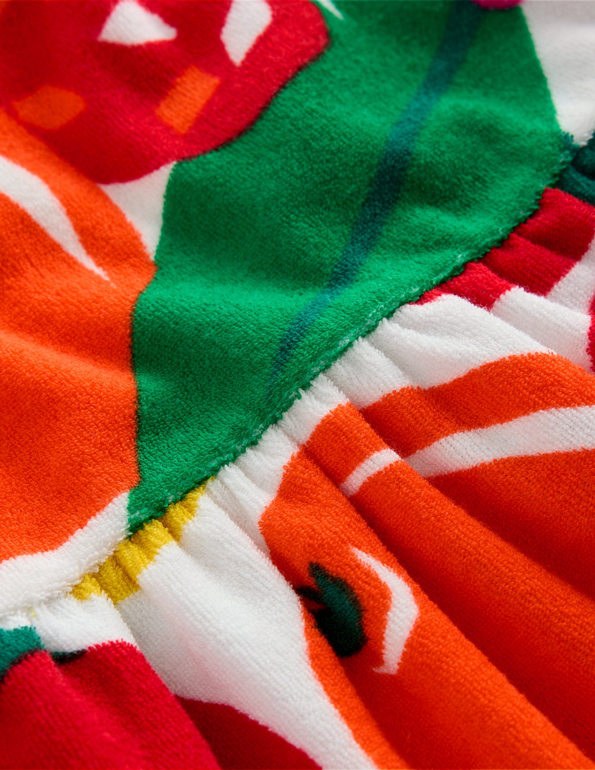 Ariel Twirly Towelling Dress-Multi Giant Fruit-4