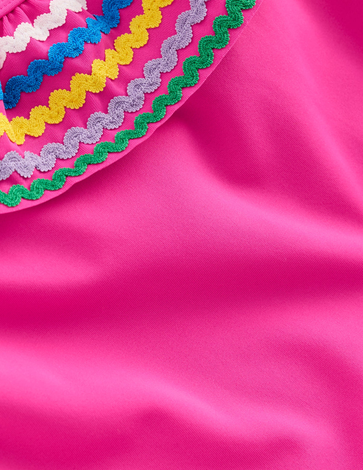 Lila One Shoulder Swimsuit-Pink Ric Rac - Image 3