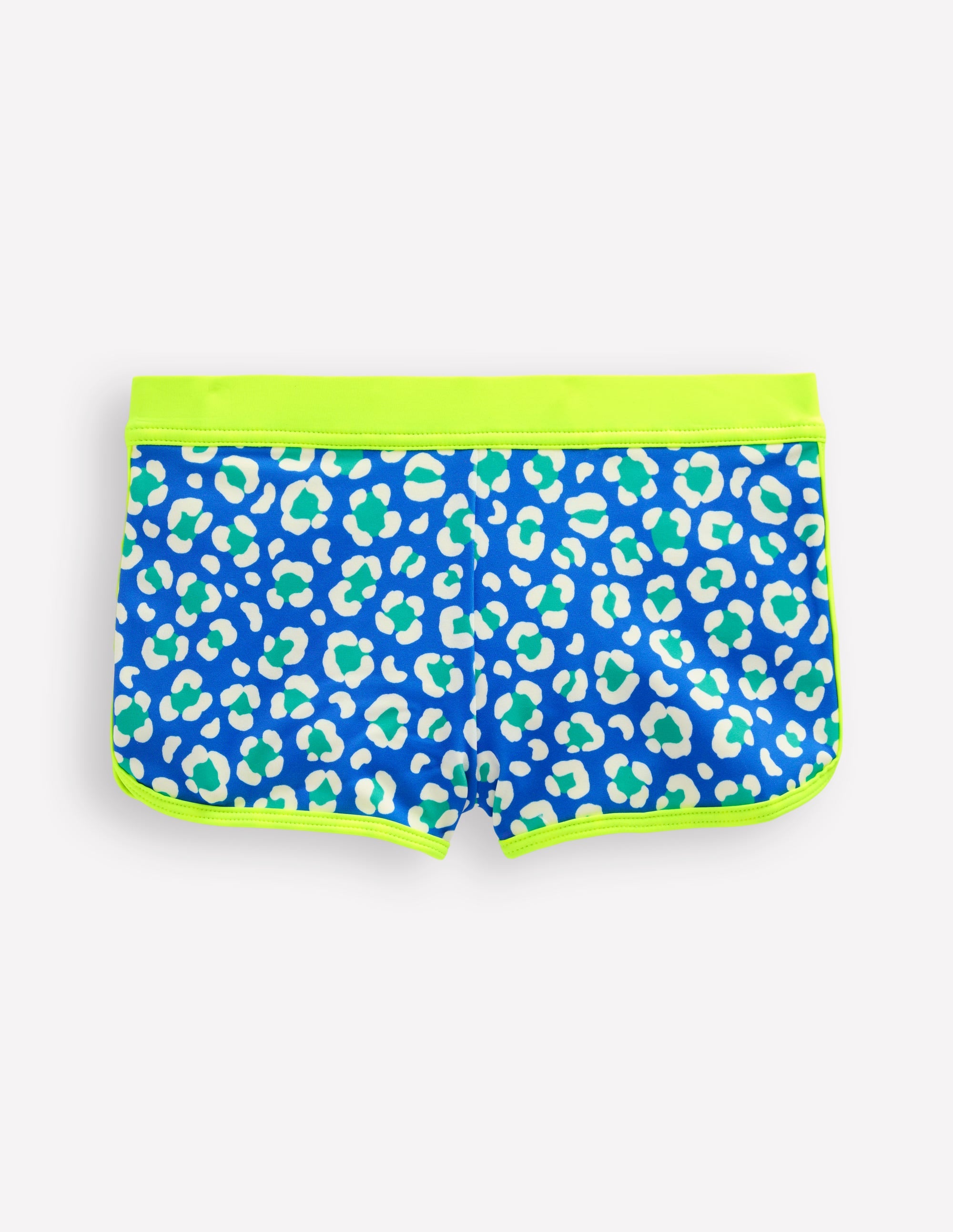Patterned Swim Shorts-Aquamarine Leopard - Image 1