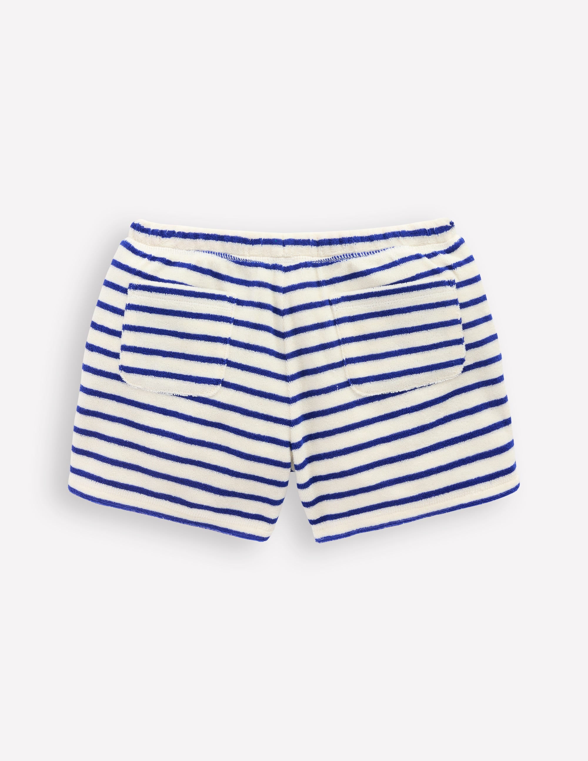 Printed Towelling Short-Soft Ivory/Bright Blue Sea - Image 2