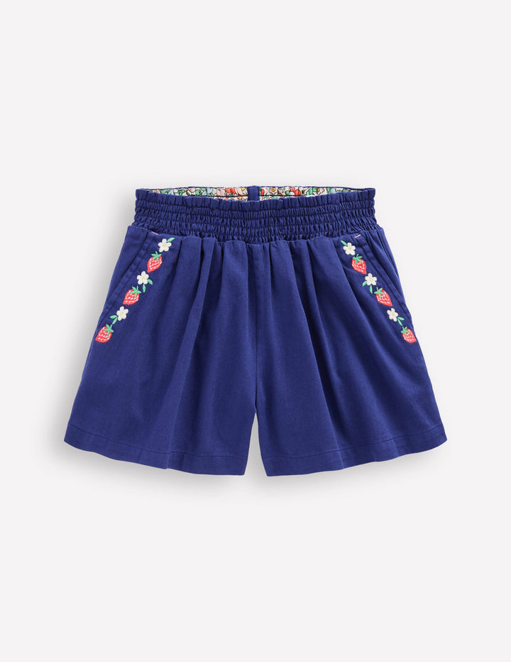 Pull-On Shorts-Starboard Blue