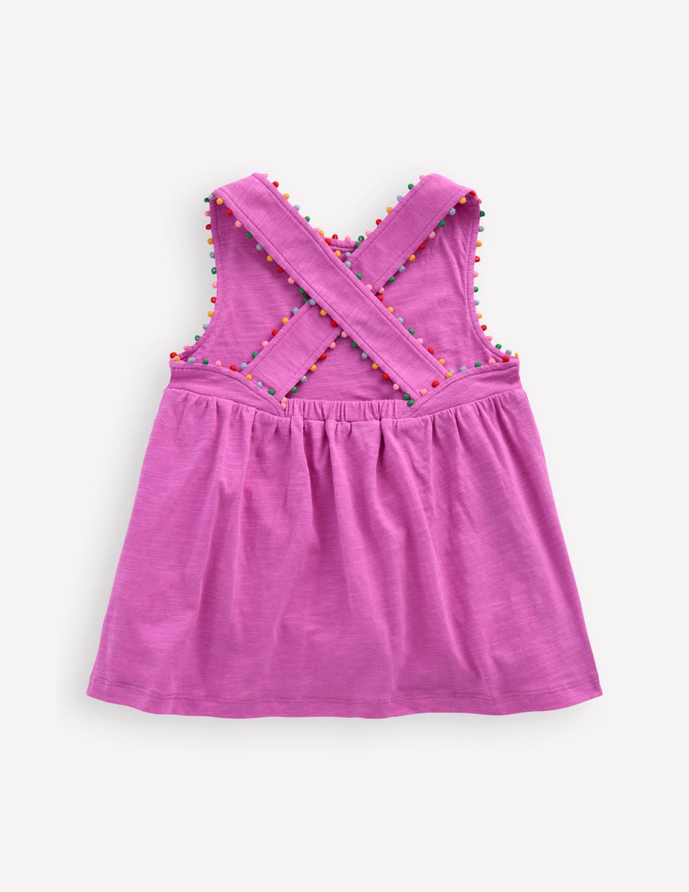 Cross-back Pom Vest-Foxglove Purple - Image 2