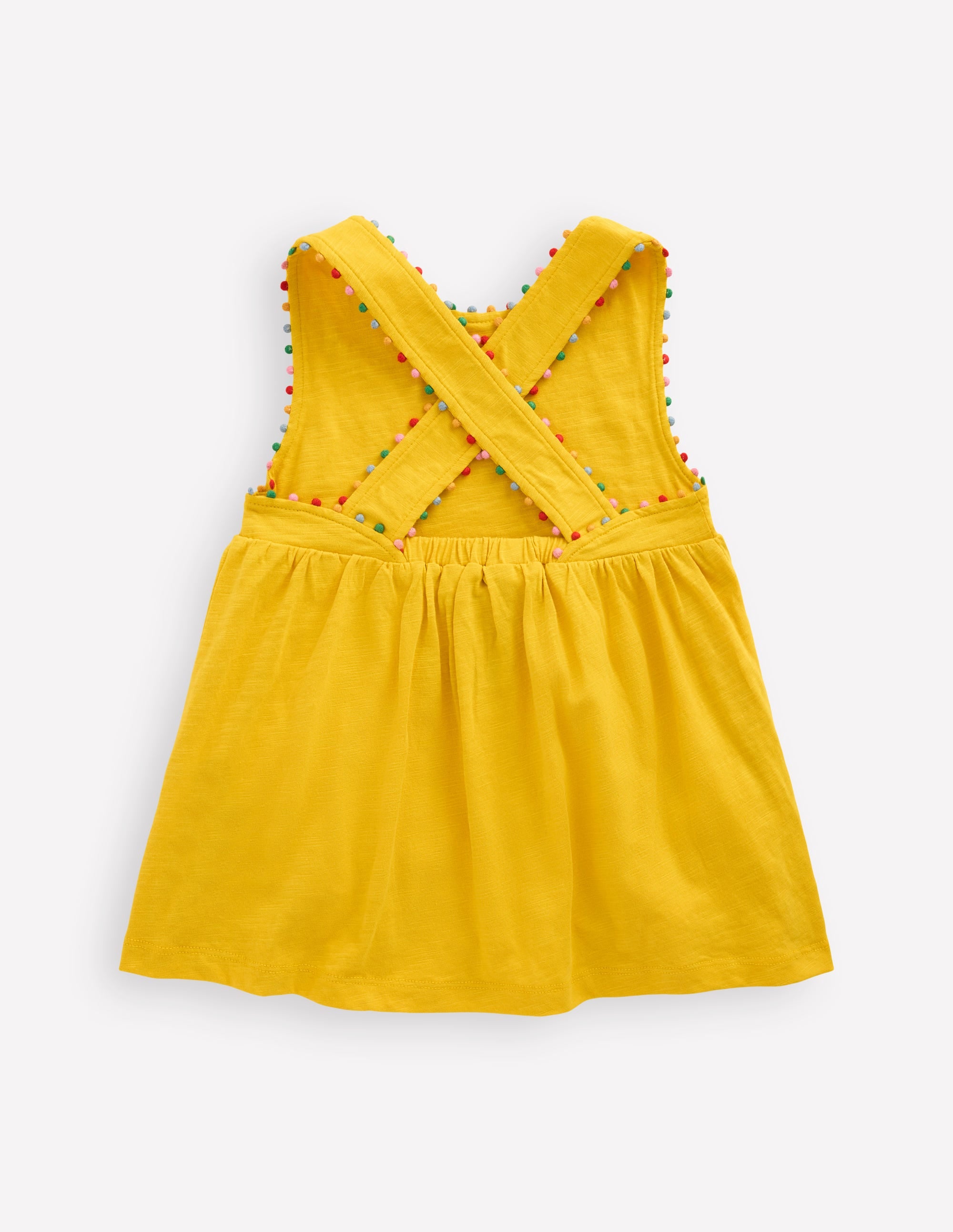 Cross-back Pom Vest-Pineapple Yellow - Image 2