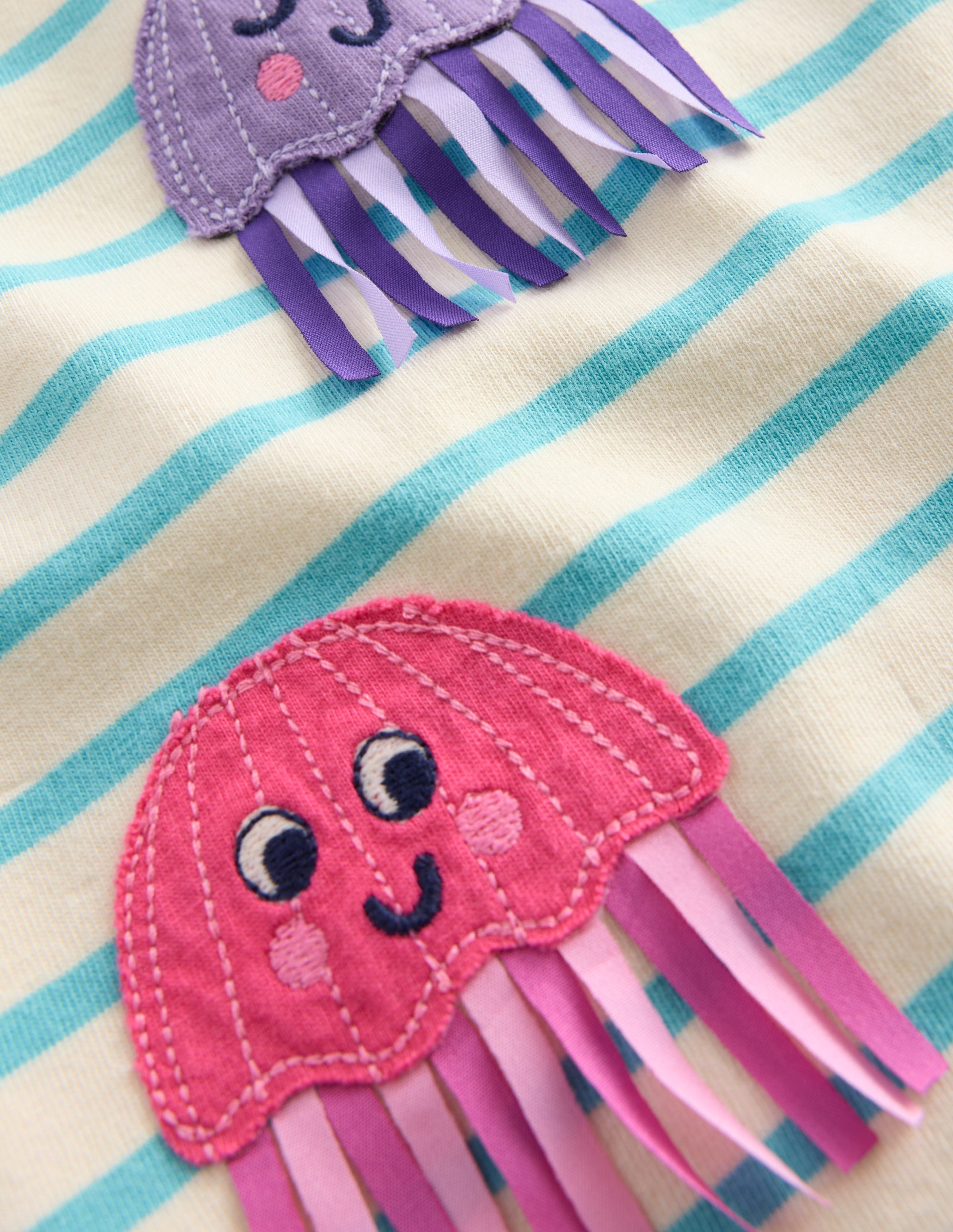 Flutter Short Sleeve T-shirt-Caribbean Blue Jellyfish - Image 3