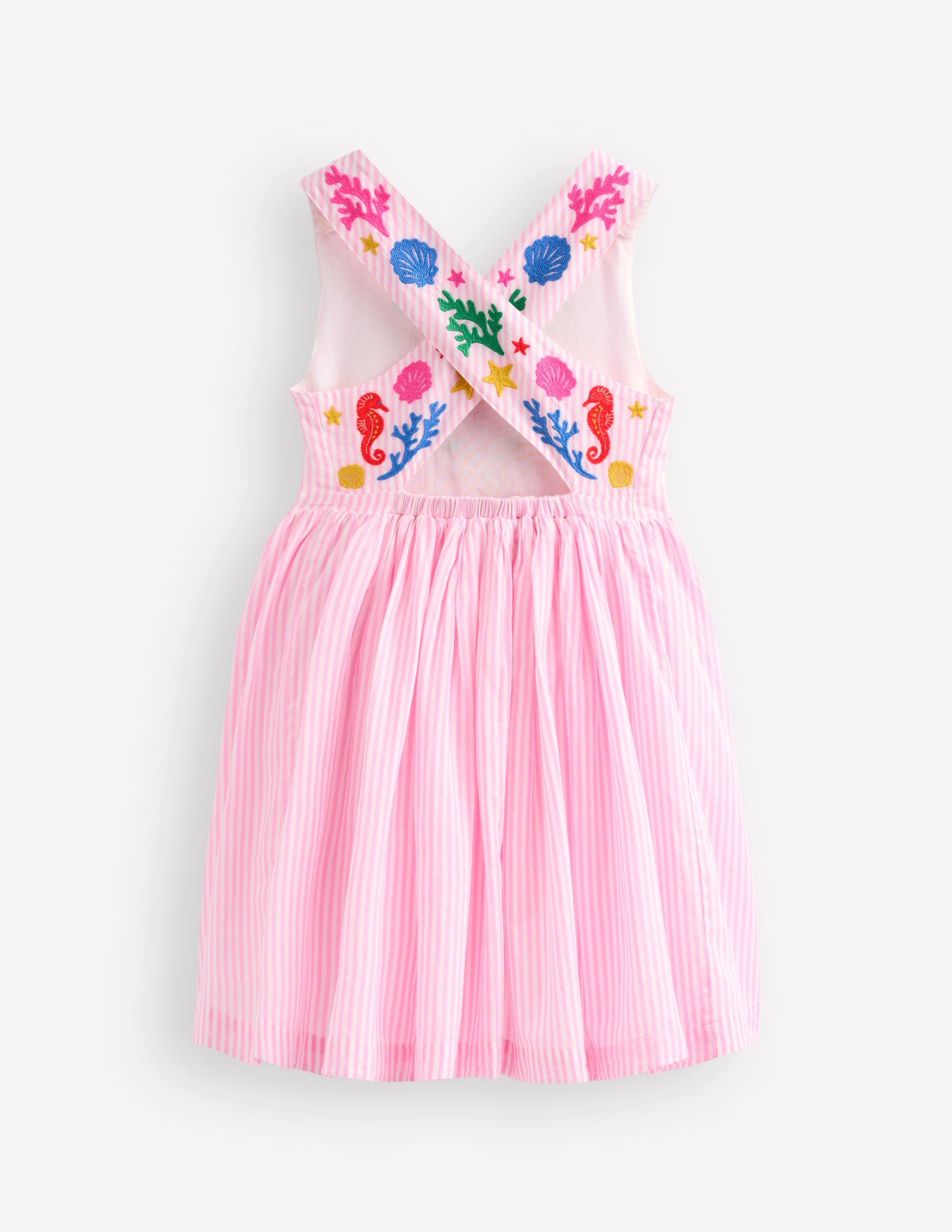Harper Cross-Back Dress-Pink Mermaid - Image 3