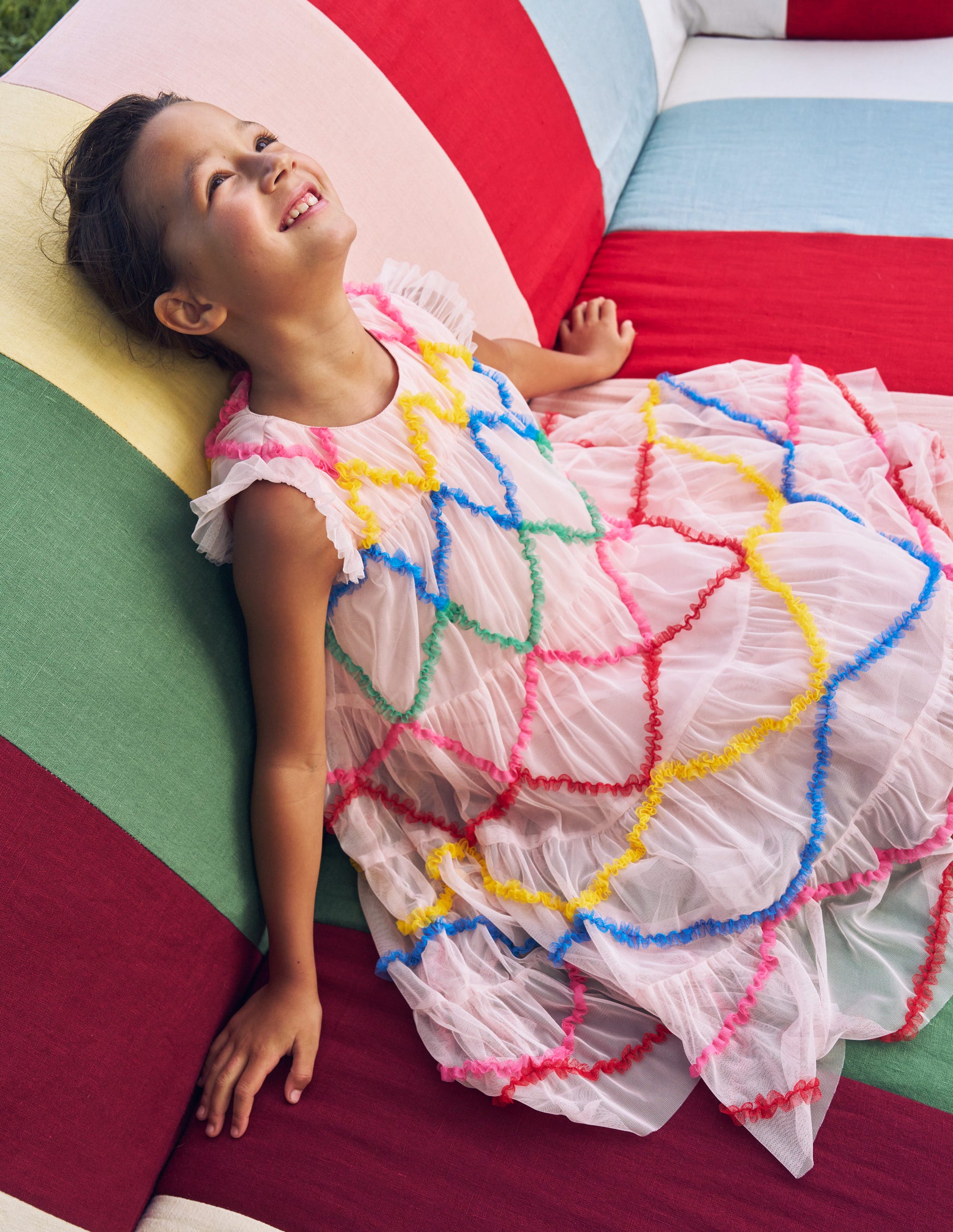 Rainbow Ombre Tulle Dress-Chalk Pink Diamond - Image 4
