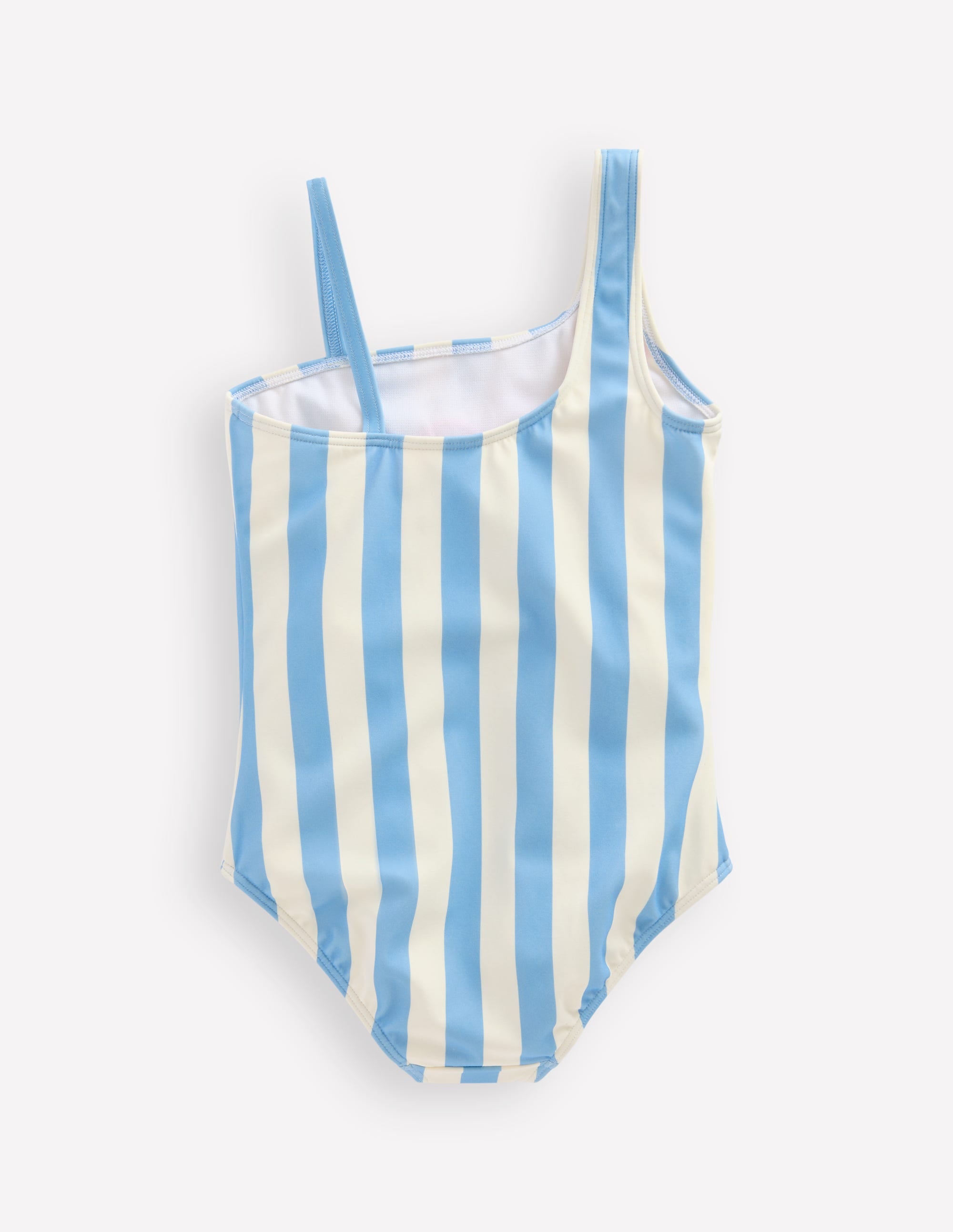 Sunday Appliqué Swimsuit-Vintage Blue Ice Cream Stripe - Image 2