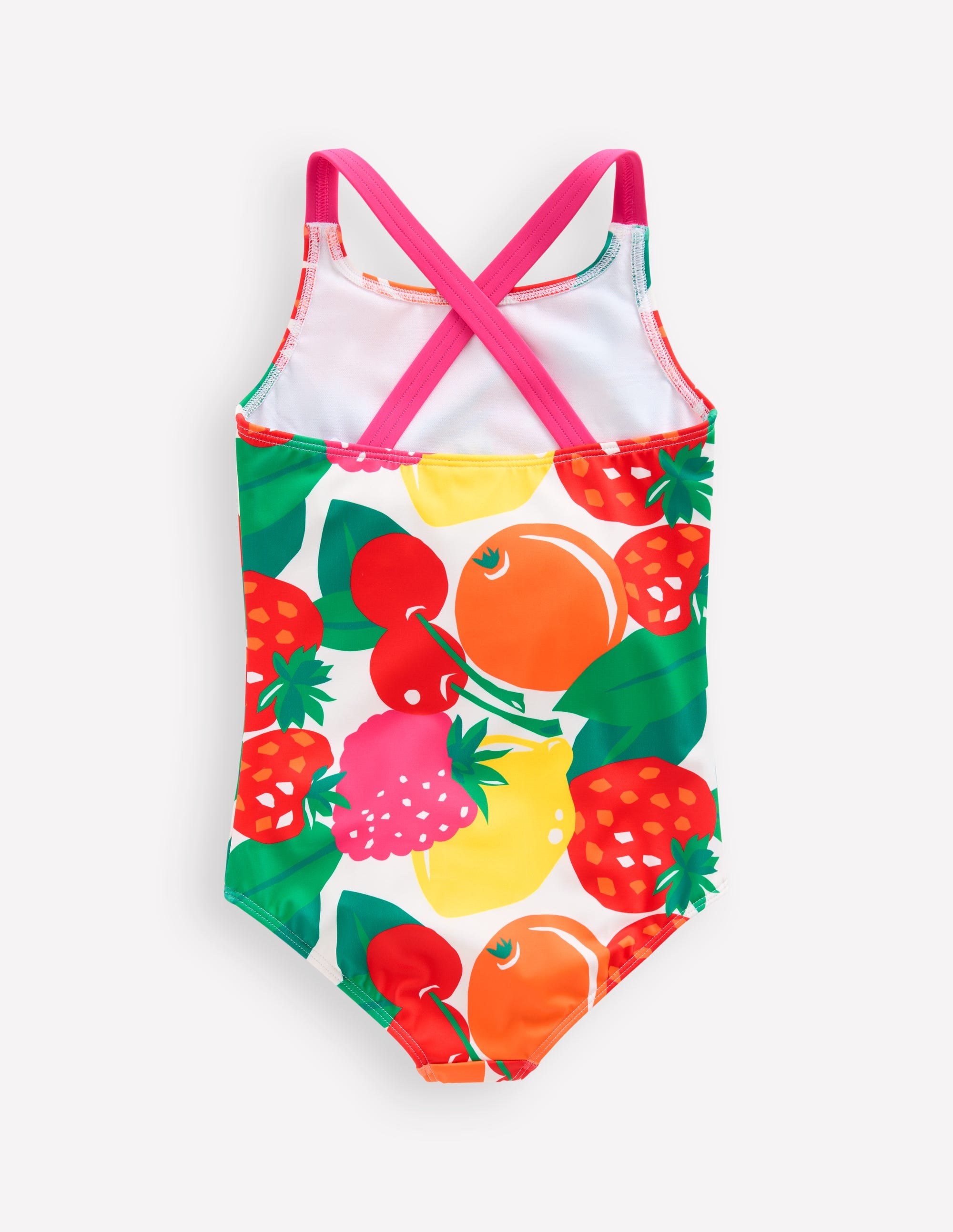 Cross-back Printed Swimsuit-Multi Giant Fruit - Image 2