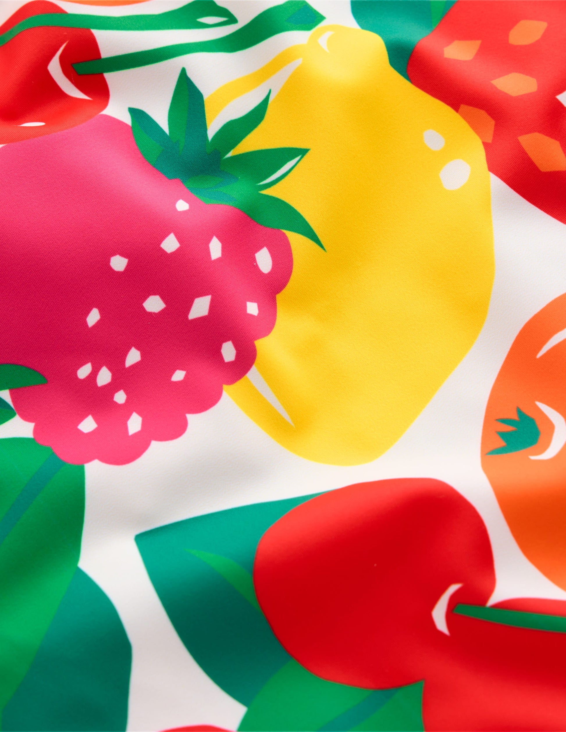 Cross-back Printed Swimsuit-Multi Giant Fruit Boden AU