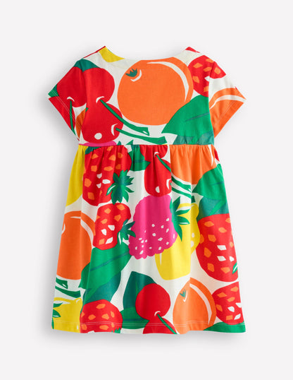 Short Sleeve Printed Tunic-Multi Giant Fruit-2