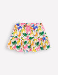 Tiered Jersey Skort-Multi Rainbow Horse