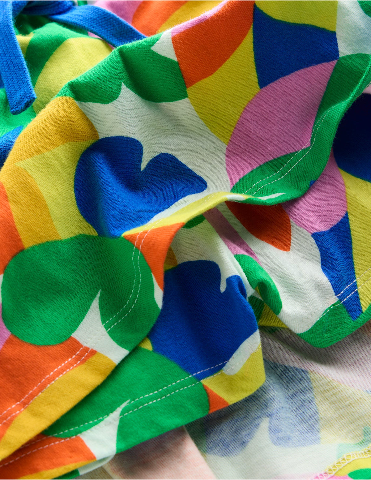 Tiered Jersey Skort-Multi Abstract Palm - Image 3