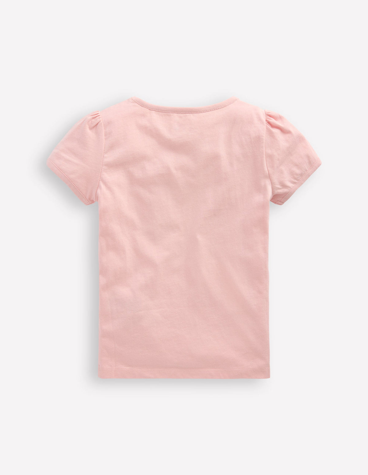 Puff Sleeve Applique Top-Chalk Pink Lemonade Bunny - Image 3