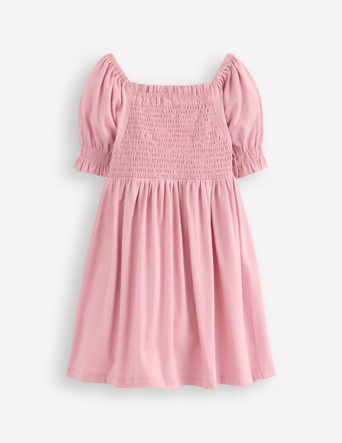 Clare Shirred Appliqué Dress-Vintage Pink May Day Animals - Image 2