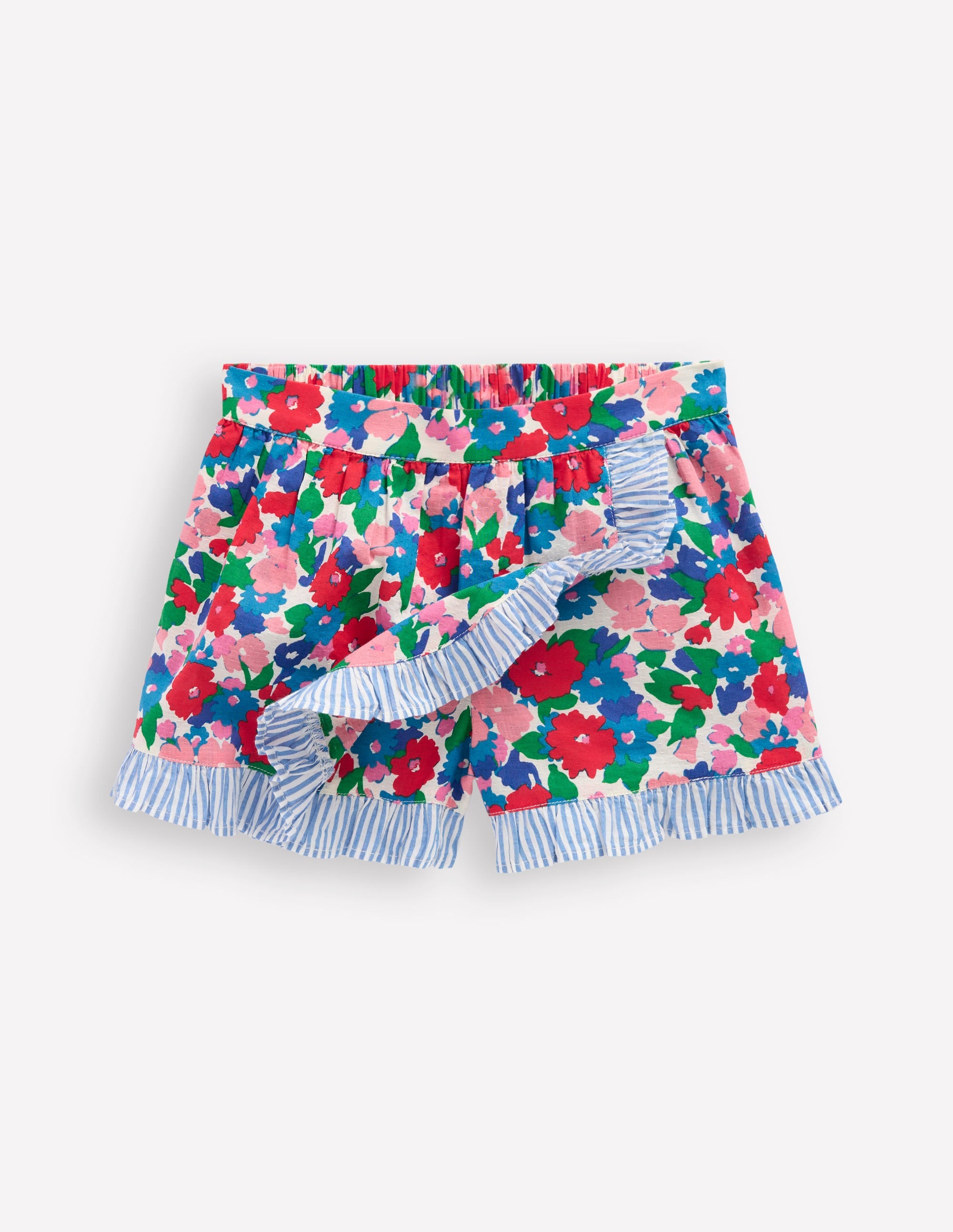 Wrap Frill Skort-Multi Flower Bunch - Image 4