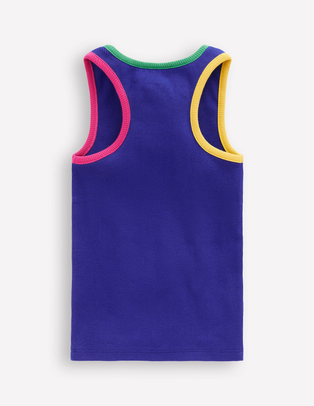 Racerback Ribbed Vest-Bright Blue - Image 2