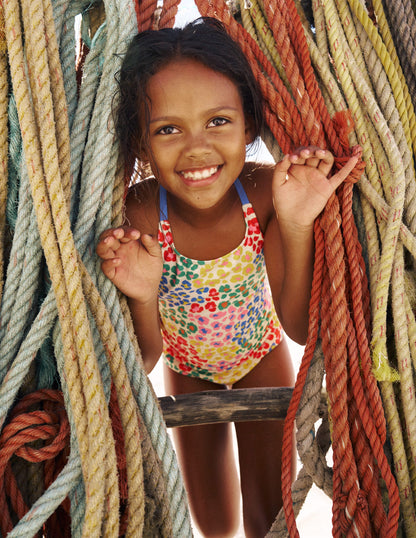 Selena Rainbow Strap Swimsuit-Multi Rainbow Leopard-4