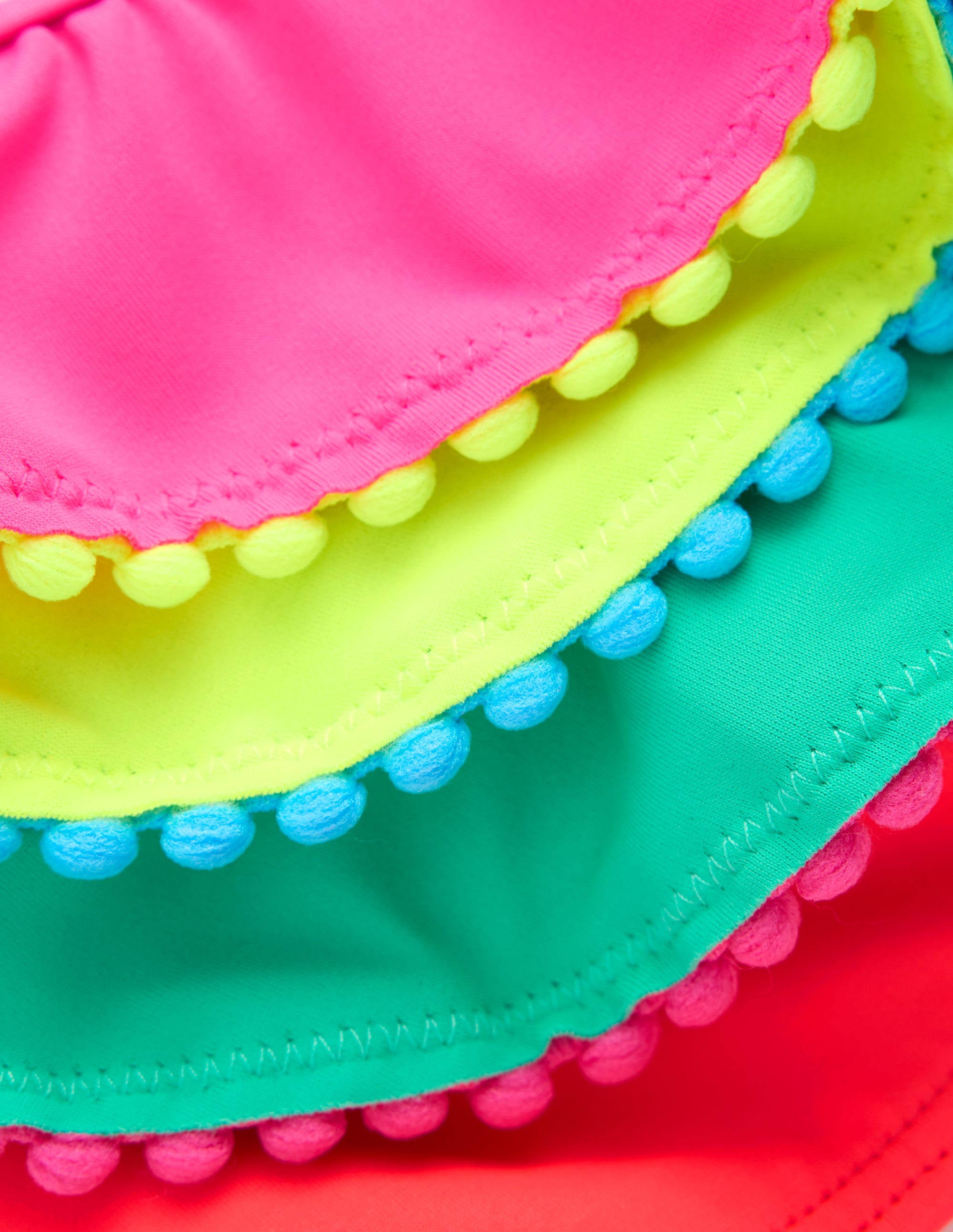 Multi Frill Bikini-Colourblock - Image 3