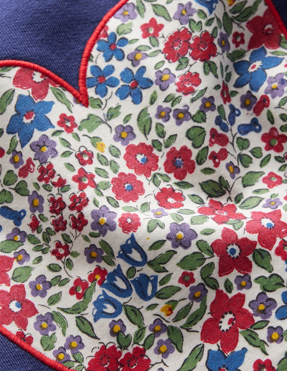 Bobbie Appliqué Sweatshirt-Starboard Blue Hearts-3